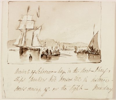 Compositional Study for a Seascape by John Wilson Carmichael